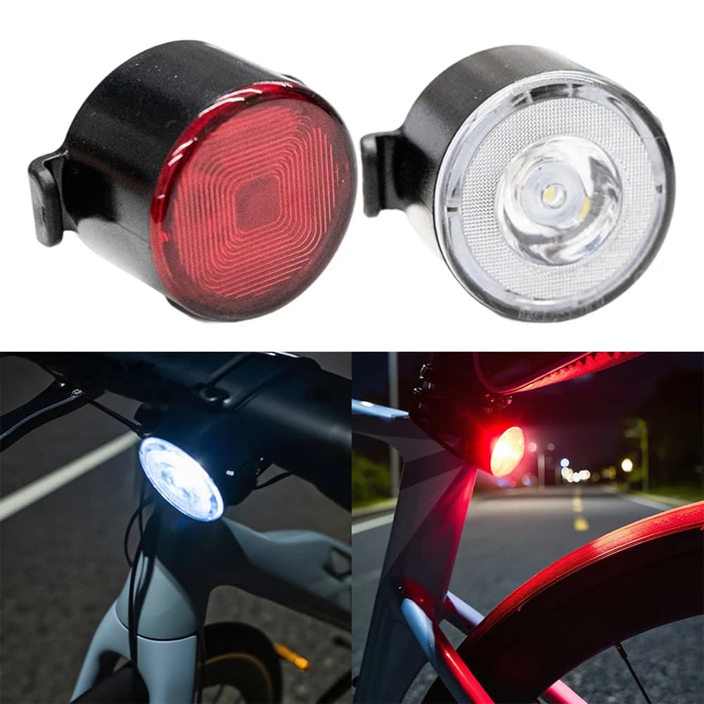 1 Set Fanale posteriore per bicicletta a LED Luce per bici ricaricabile tramite USB Luci posteriori anteriori Fanale posteriore per ciclismo di sicurezza per la guida notturna