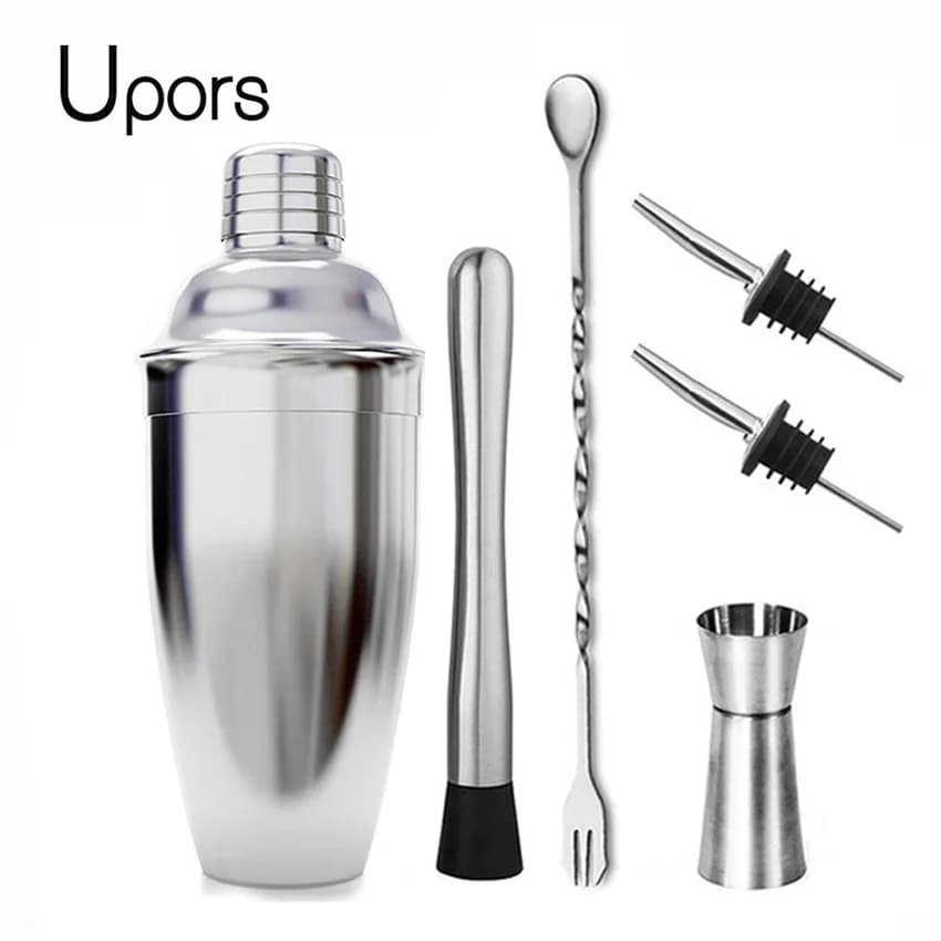 UPORS Shaker per cocktail in acciaio inossidabile, mixer per vino, Martini, Boston Shaker, per barman, bevande, feste, strumenti da bar, 550ML/750ML
