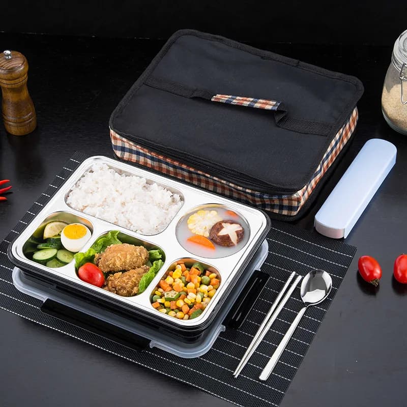 Lunch Box in acciaio inossidabile per bambini riscaldato nuova scatola per il pranzo 2021 accessori da cucina Bento Box preparazione dei pasti contenitore per alimenti