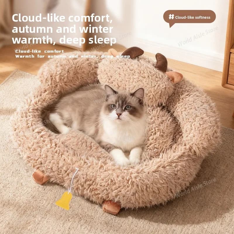 Nuova lettiera per gatti cuccia calda invernale divano Yak lettiera per gatti che dormono grande spazio letto per gatti
