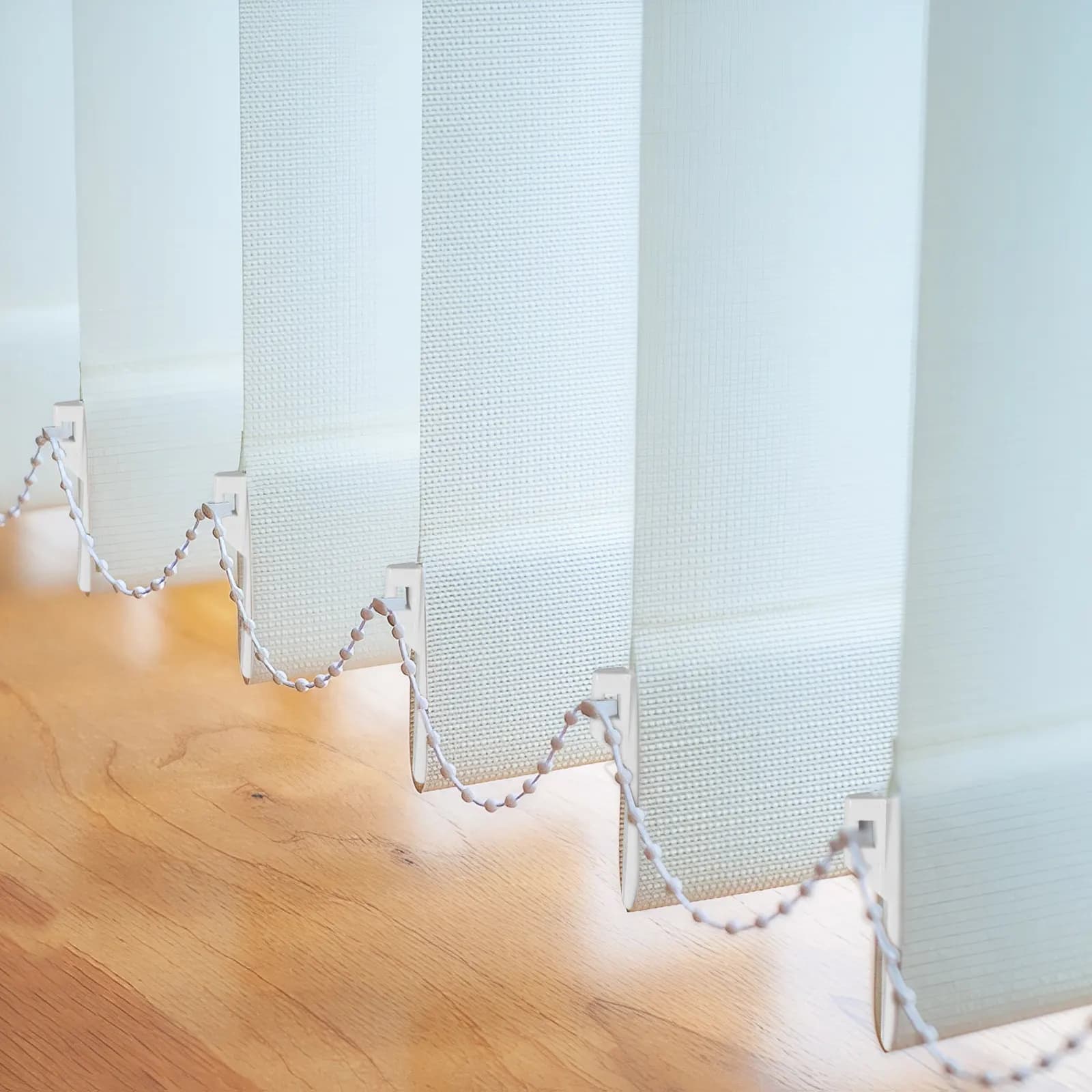 12 Pieces 89mm Premium Plastic Lower Plates for Vertical Lamelle Curtains for Living Room, Bedroom, Bathroom, Kitchen