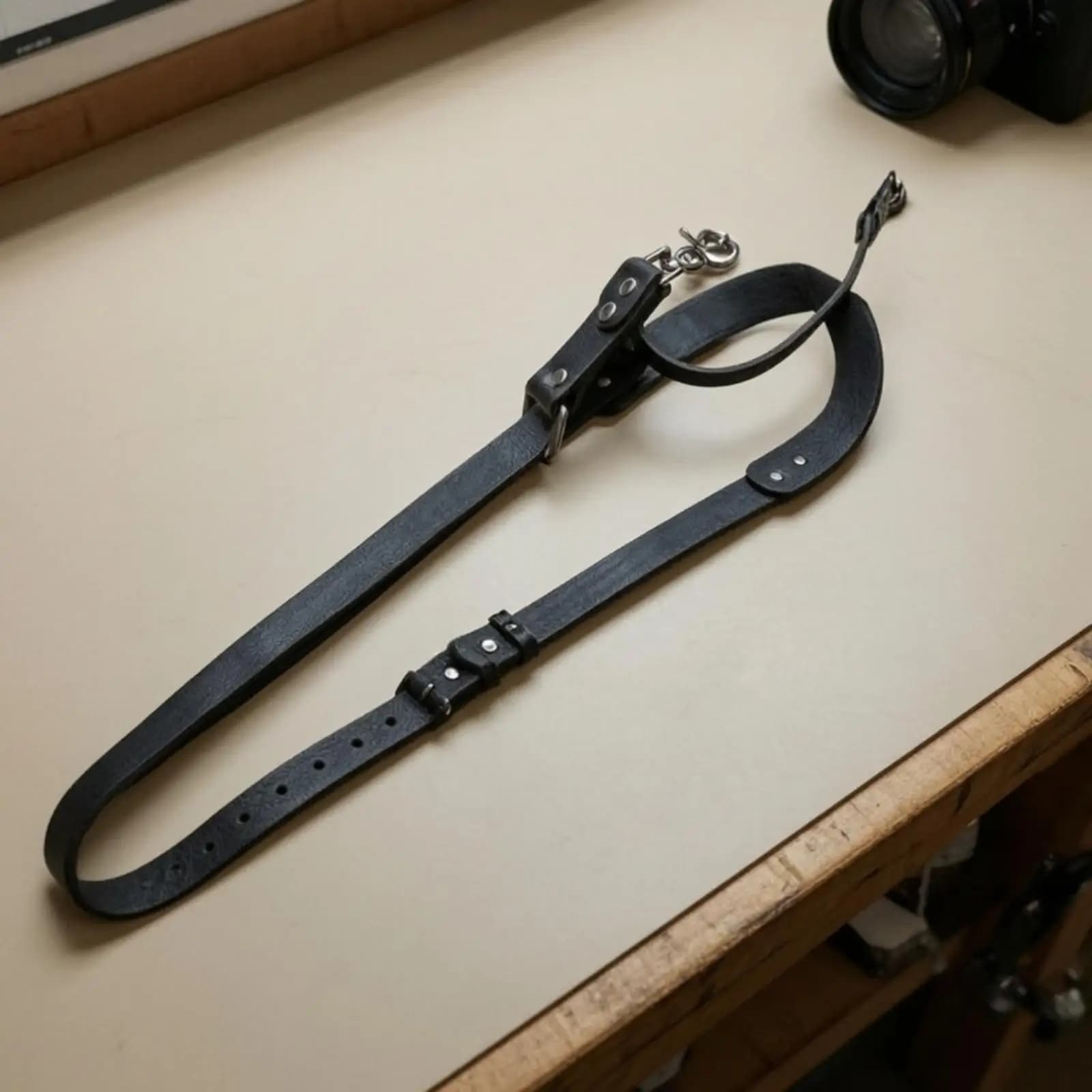 Camera Shoulder Strap Adjustable Leather Camera Strap Detachable Secure for Photographers, Street Photography, Travel