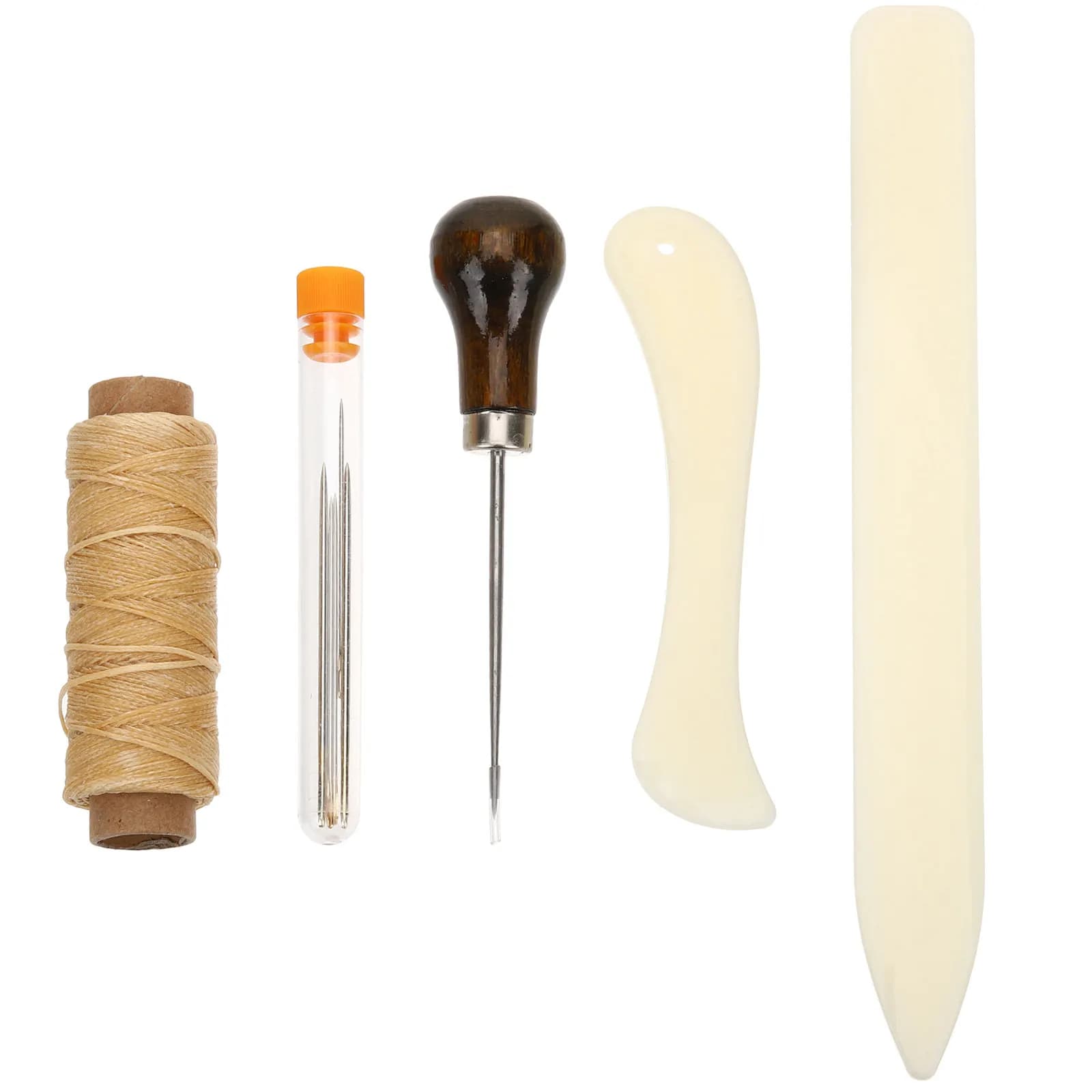 Set da Cucito Compatto e Leggero, Kit di Strumenti Fai-da-Te per Borse Fatte a Mano, Cinture, Portafogli e Rilegatura Libri