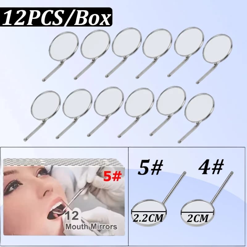 Dental mouth mirror Handle mirror Dental odontoscope multifunction tooth whitening Clean mouth mirror Dentist tools