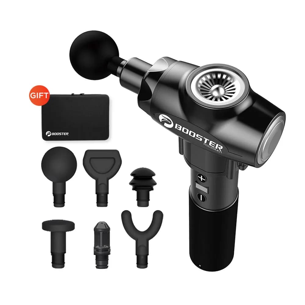 Booster E Electric Massage Gun, Deep Weaving Massage, Muscular Therapy, Muscle Stimulation, Pain Relief, EMS Relaxation, Fitness and Body Modeling