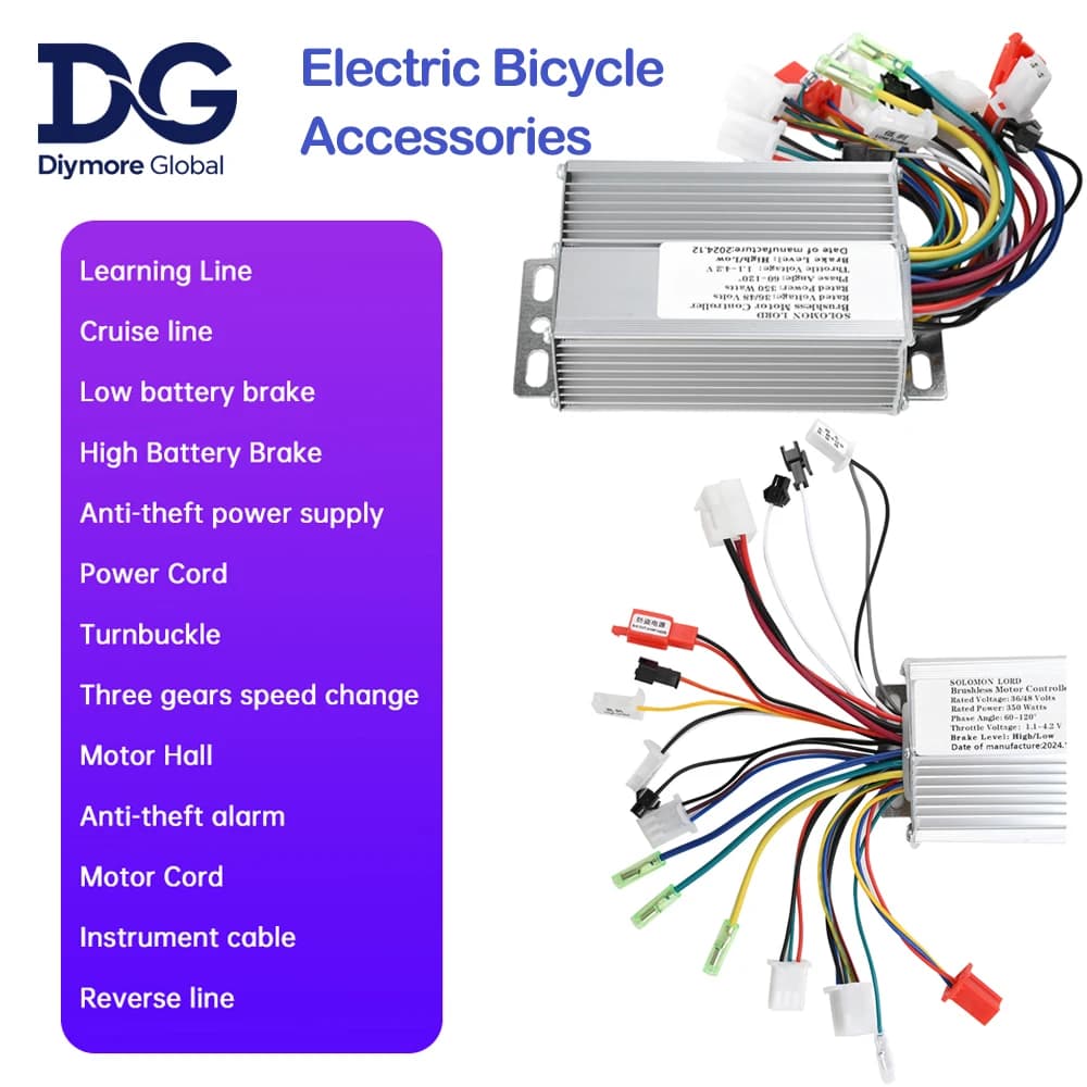 36V/48V 350W Accessori per biciclette elettriche Bici elettrica Brushless DC Controller motore per bicicletta elettrica E-Bike Scooter