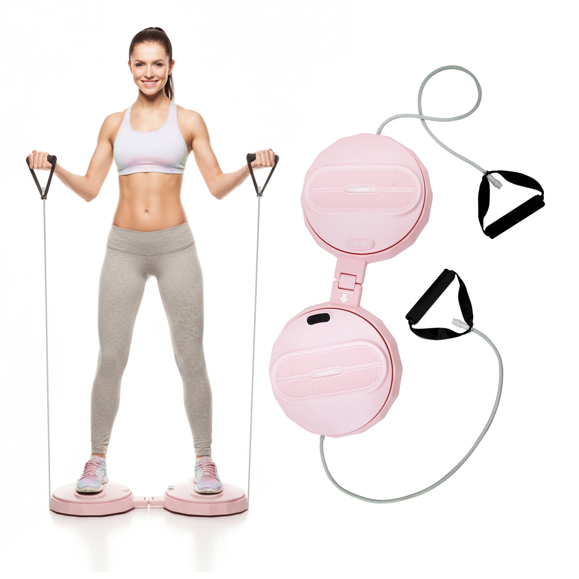 Tool for Abdominal Exercises, Rotating Table for Abdominals with Intelligent Digital LED Monitor, Silent for Home Gym