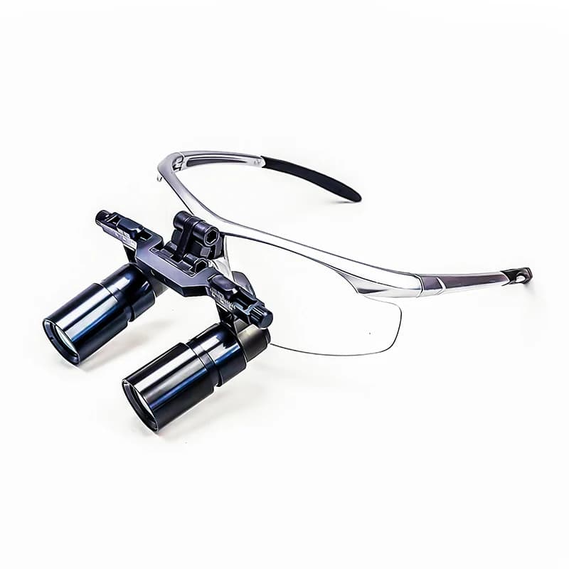 Burite Newest 4.0x5.0x6.0x Prism Loupes Magnifier Binocular Surgical Loupes Without Light Headband Dental Doctor Loupe