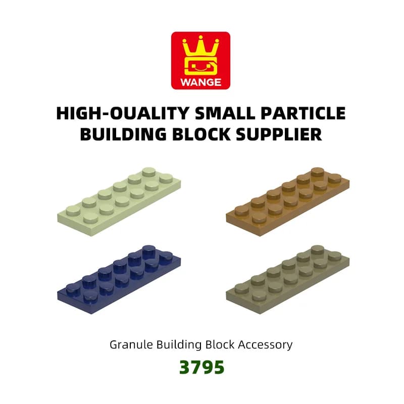 Wange 3795 100g/59PCS 2x6 Basic Building Blocks Moc Color Loose Parts Creativity with Bricks DIY Children's Toy Assembly