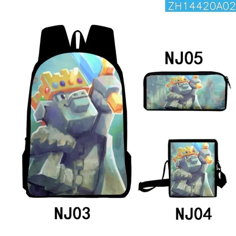 Hip Hop Popolare Technoblade 3D Stampato 3 pz/set Borse da scuola per alunni Zaino per laptop Zaino Borsa a tracolla inclinata Astuccio