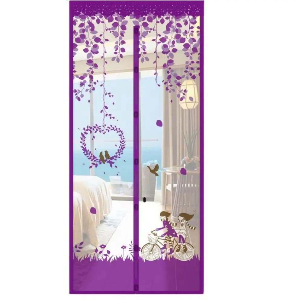 Tenda per porta in rete magnetica con chiusura automatica Tenda per porta in rete per cartoni animati Tenda per zanzariera autosigillante leggera