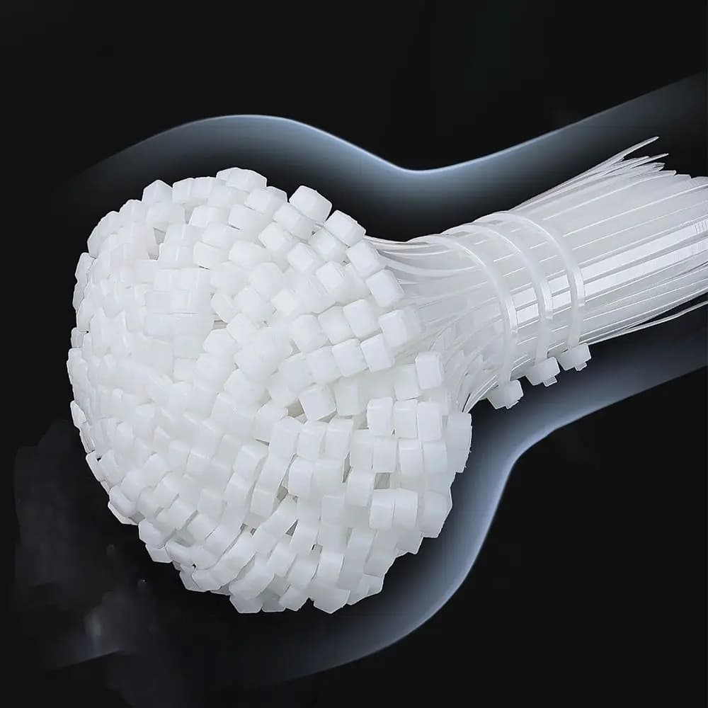 Fascetta Multiuso in Nylon con Fibbia Autobloccante, Fascetta per Cavi Resistente, Fascette Zip in Nylon, Fibbia in Nylon