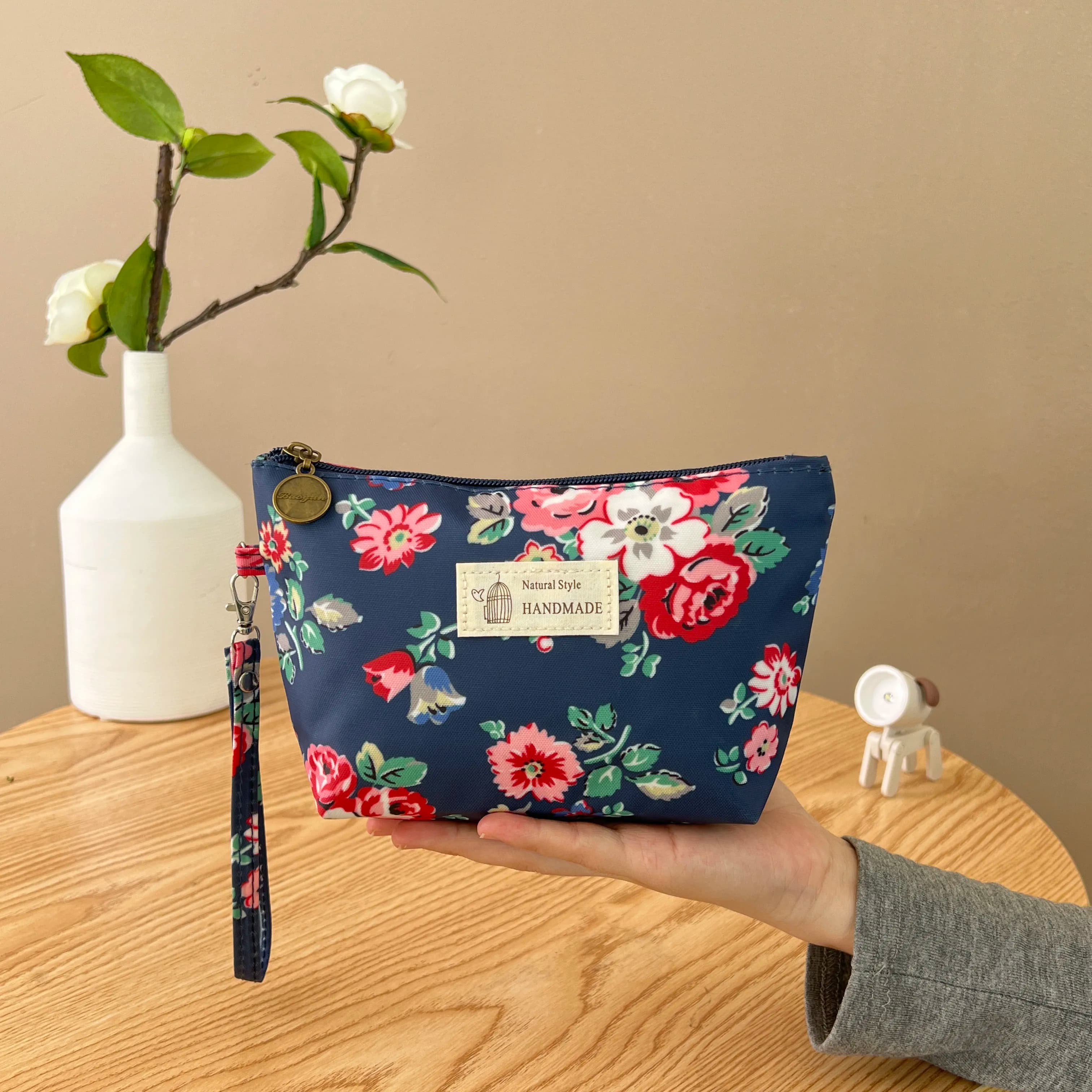 Borsa per cosmetici impermeabile da donna alla moda Borsa da toilette per il lavaggio del trucco da viaggio per signora