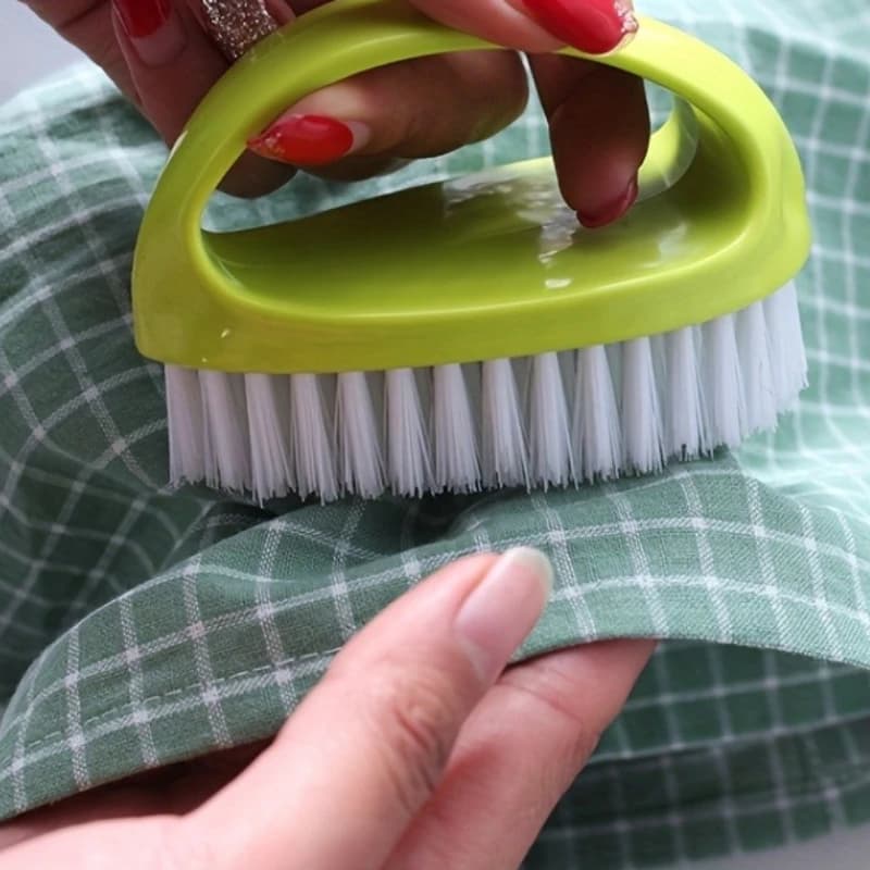 Spazzola per la pulizia multifunzionale da 1 pezzo, spazzola domestica colorata a forma di uovo, adatta per lavare vestiti e scarpe