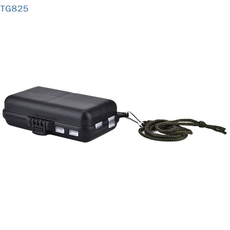 【AN】【AN】Mini Storage Case Double Layer Detachable Fishing Tackle Box Fishing Spoon Hook Bait Storage Box Fishing Accessories