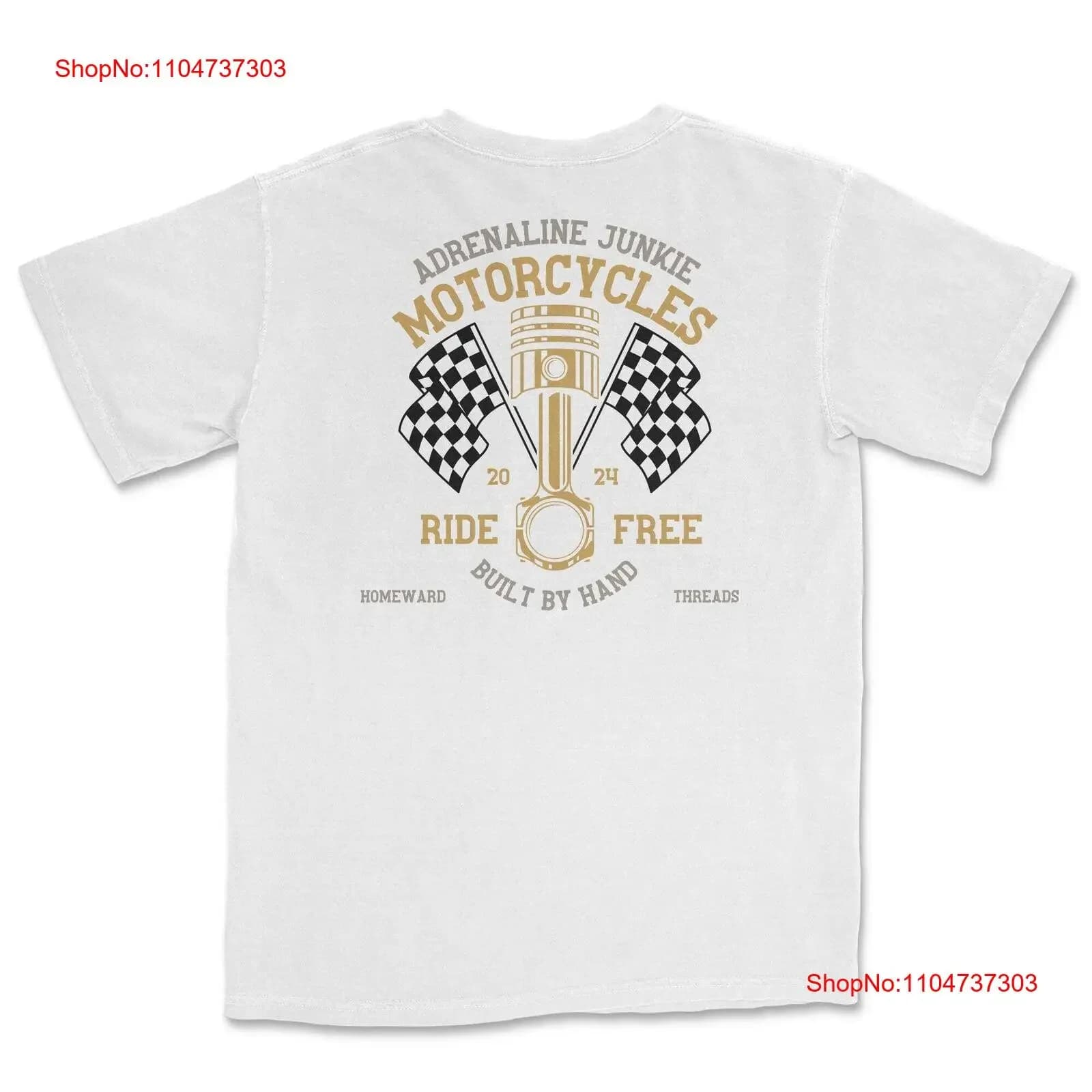 Homeward Pistons T-shirt da uomo vintage lavato elegante top traspirante da indossare tutti i giorni versatile allungato casual unisex