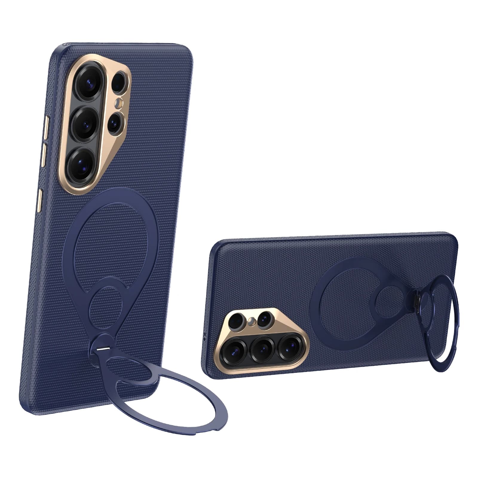 New tennis rack case for Samsung S26 Ultra, 360 ° Revolving ring holder, Kirin leather + TPU safe handle