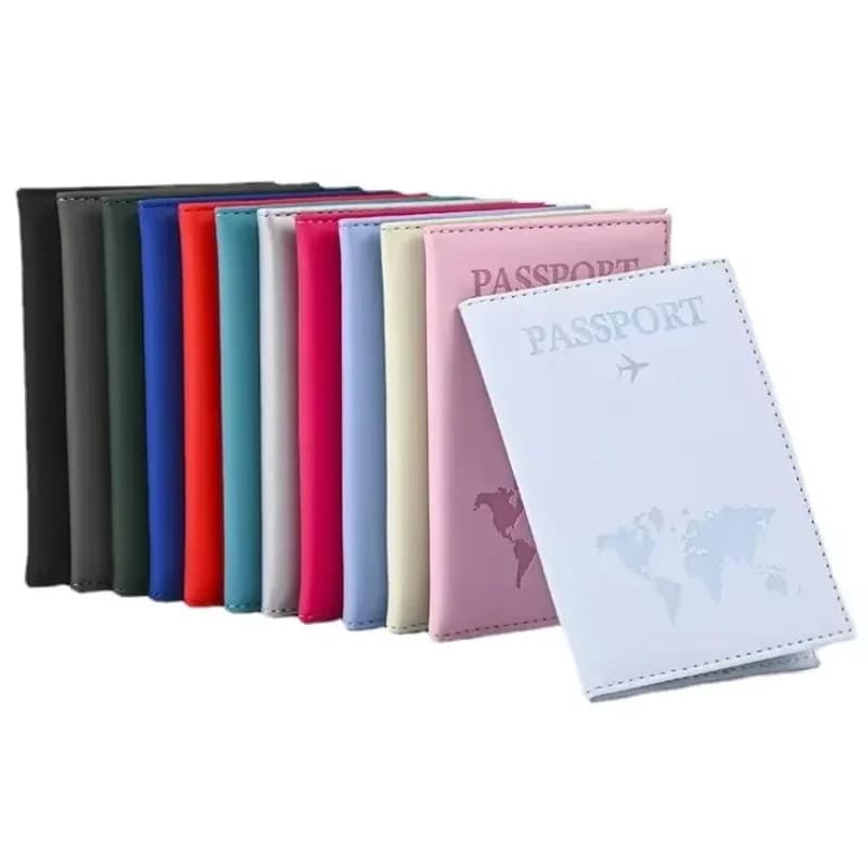 Custodia per passaporto con portafoglio da viaggio con slot per carta di credito ID Porta passaporto portatile Custodia protettiva per custodia a portafoglio