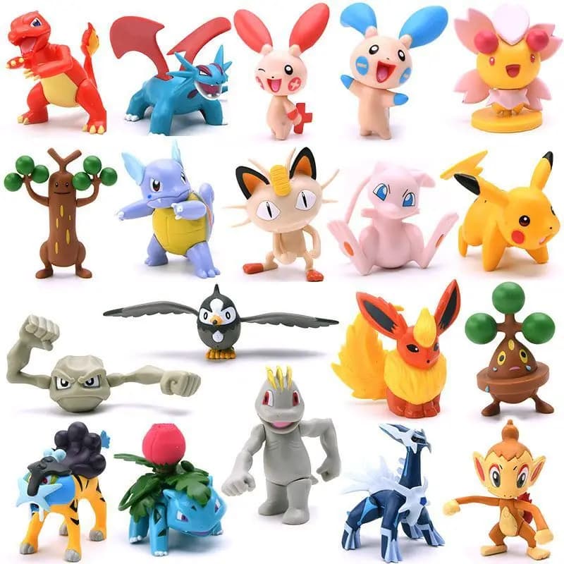 Anime Pokemon Pikachu Venusaur Ivysaur Charizard Blastoise Action & Toy figures Model For Children Toys