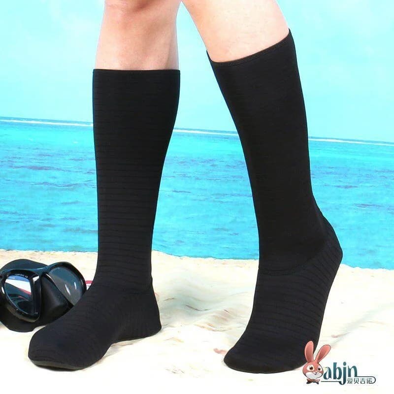 Calze da Sub Lunghe a Tubo, Asciugatura Rapida, Antiscivolo, Resistenti al Taglio, per Nuoto e Spiaggia, Scarpe da Snorkeling Alte da Uomo e Donna