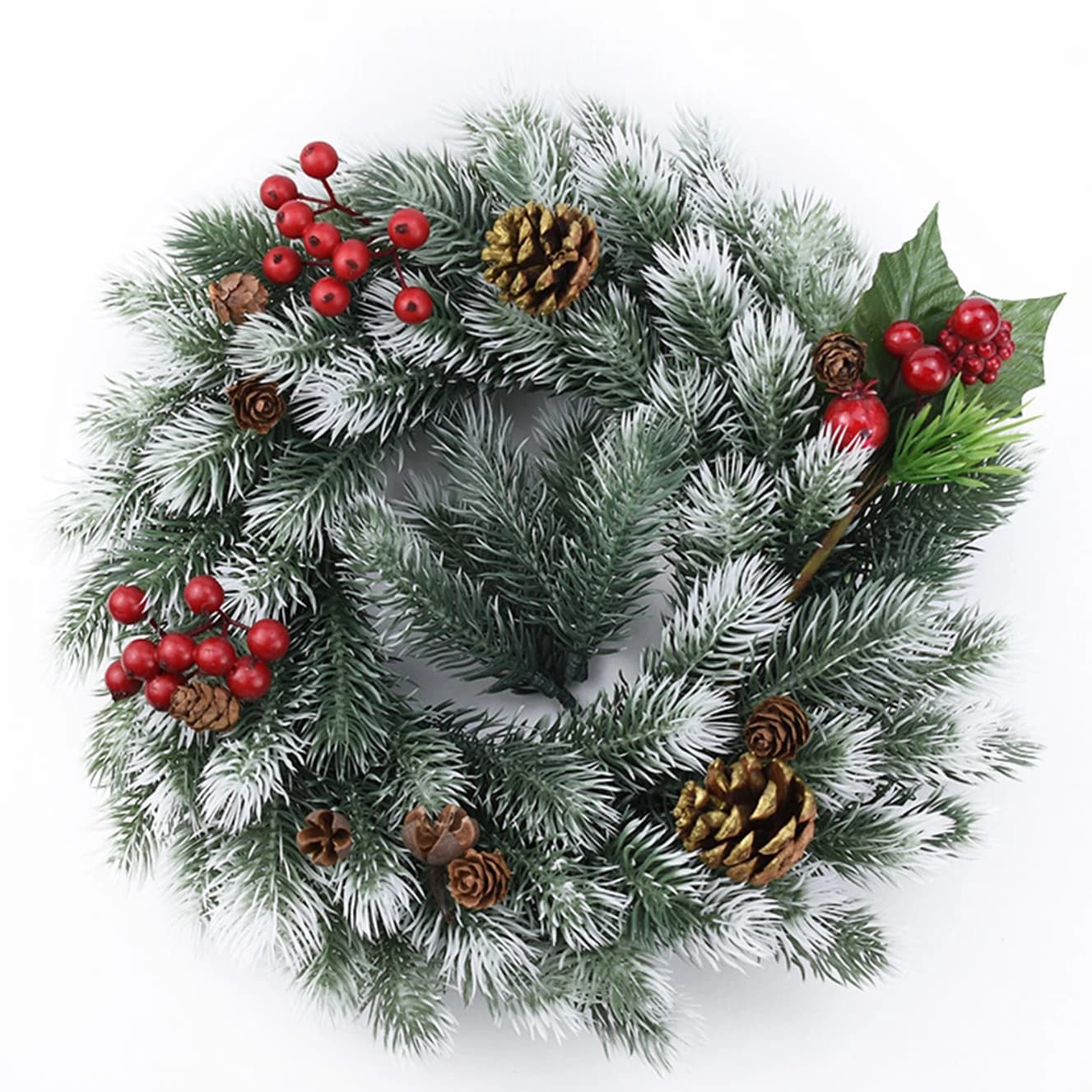 Artificial Plants Pine Needle Plastic Christmas Tree Decorations for Home Scrapbooking Wedding Decorative Flowers Wreaths props