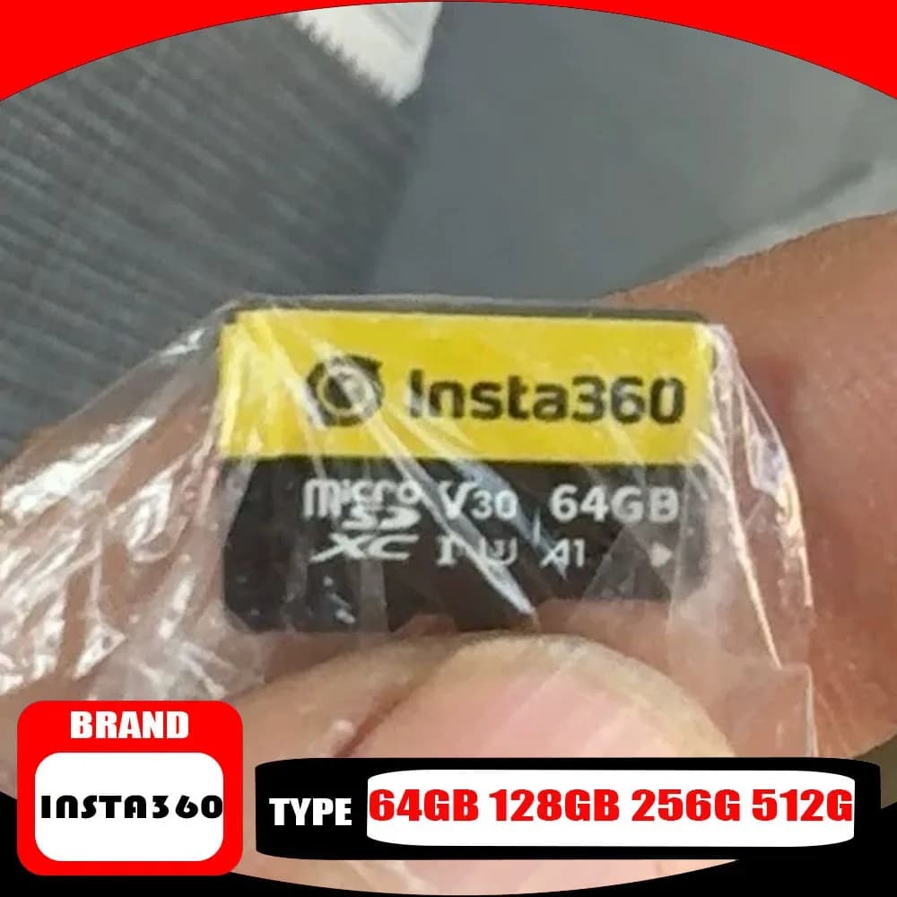 Insta360 64GB 128GB Memory Card for Insta 360 X4 X3 ONE X2 RS Memory Card 256G Removable Camera Accessories Gift