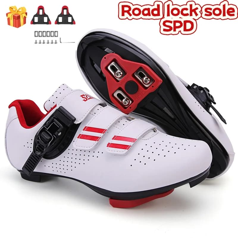 Road Cycling Shoes SPD, Lightweight And Wear-Resistant,Suitable For Daily Commuting Mountain Off-Road MTB Unisex Outdoor Shoes