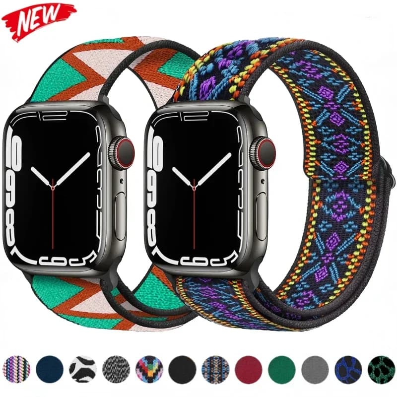 Cinturino in nylon per cinturino Apple Watch Ultra/2 49mm 9 8 7 45mm 41mm Bracciale comodo iWatch 6 5 4 SE 44mm 42mm 40mm 38mm Cintura
