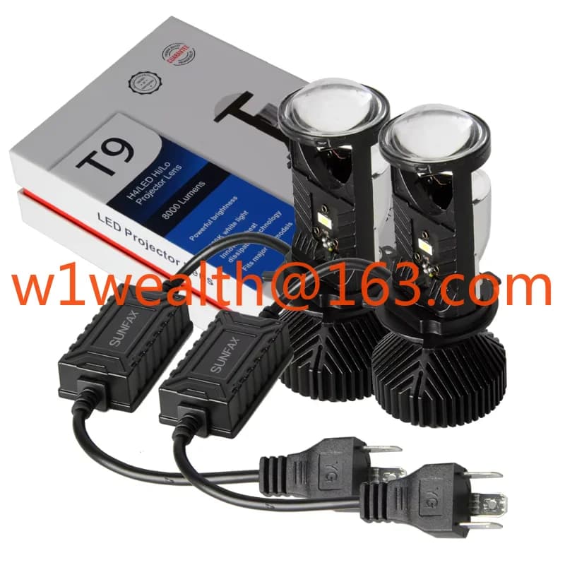 Proiettore super luminoso Lente per fari a LED Mini H4 90 w/paia 20000LM Auto Bi Led Lente Luces H4 Lampadina a LED