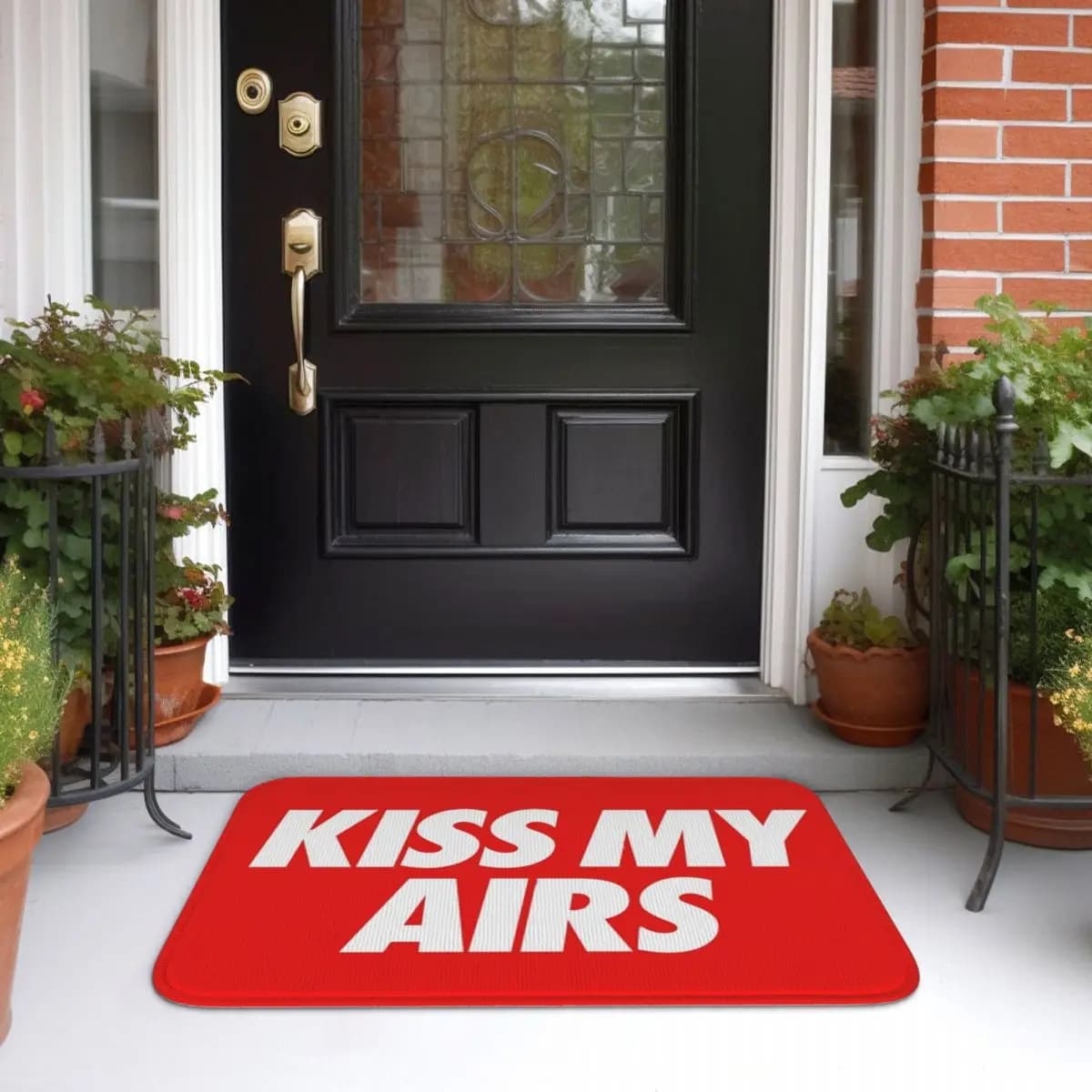 Kiss My Airs Doormat Tappetino per cucina, ingresso, casa, antiscivolo, per balcone