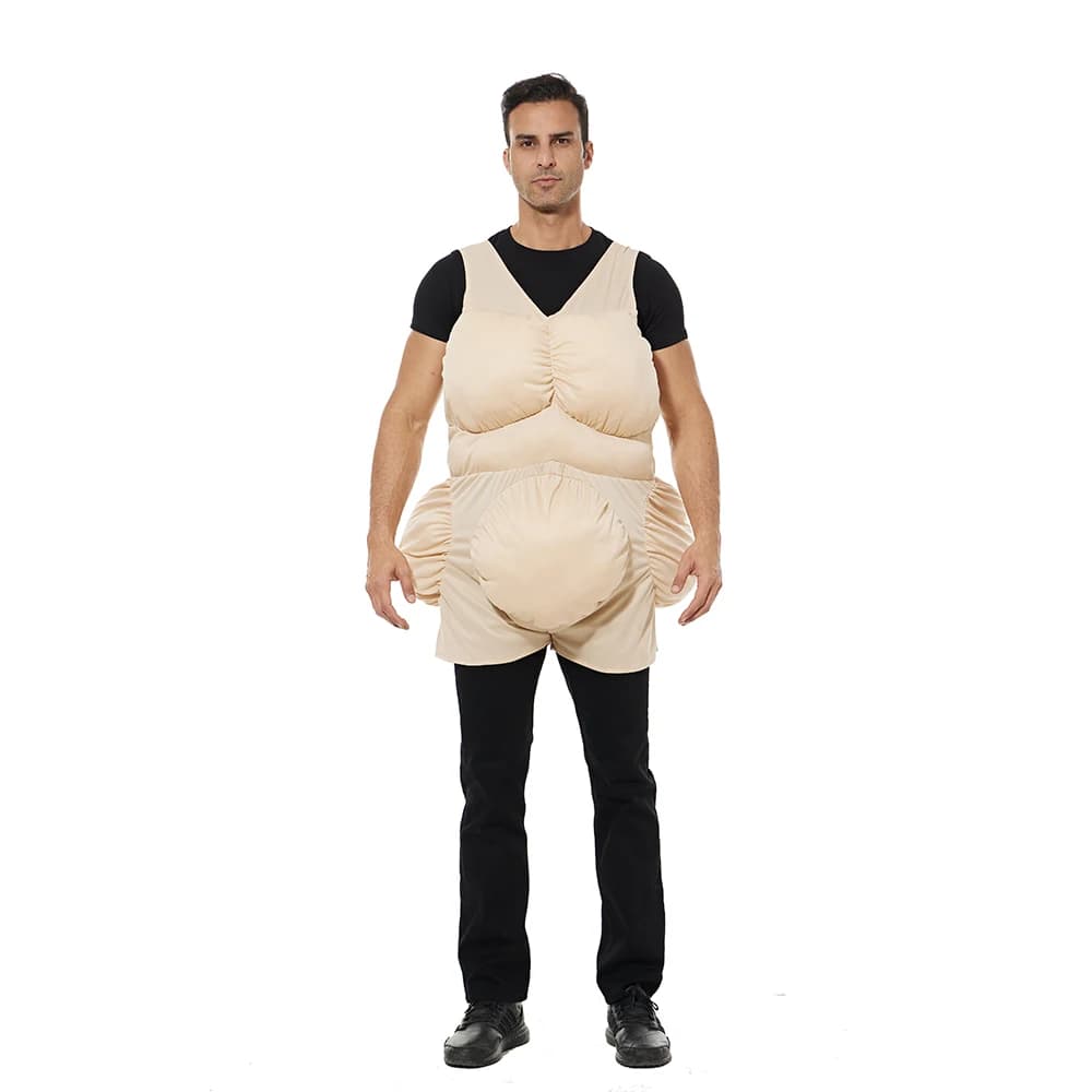 Eraspooky Adult Funny Costume Fat People Cosplay Outfit Halloween Carnival Party Purim Fancy Dress