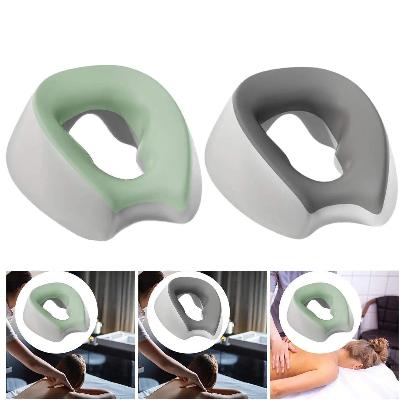 Cuscino per il viso, comodo poggiatesta per lettino da massaggio, cuscino per massaggi da salone per viaggi, casa, aereo, ufficio