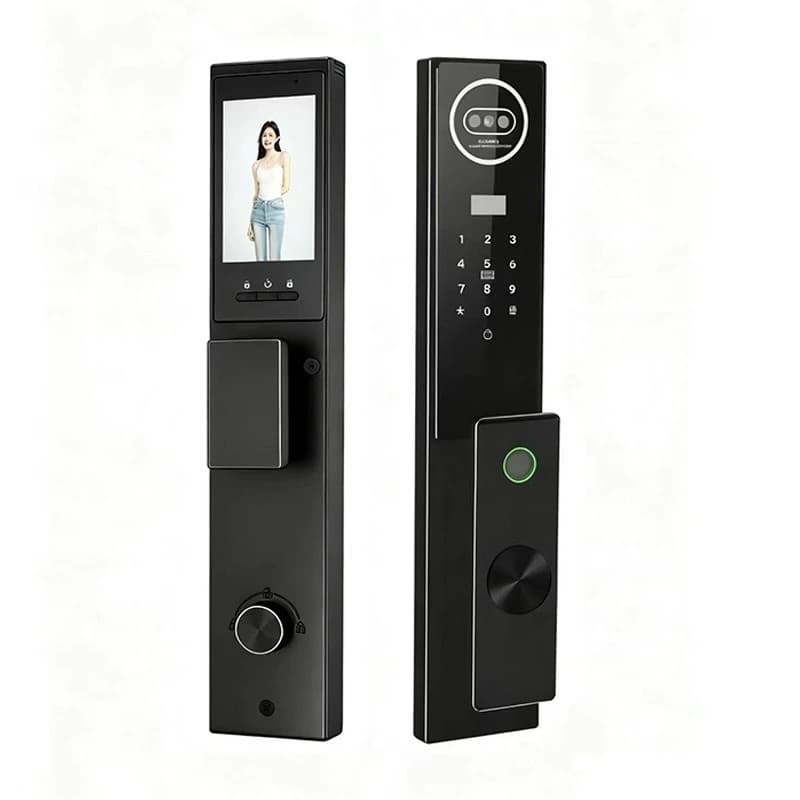 Tuya Password Facial Recognition Video Intercom Smart Password Lock Fingerprint Lock Anti-theft Door Lock Body 6068