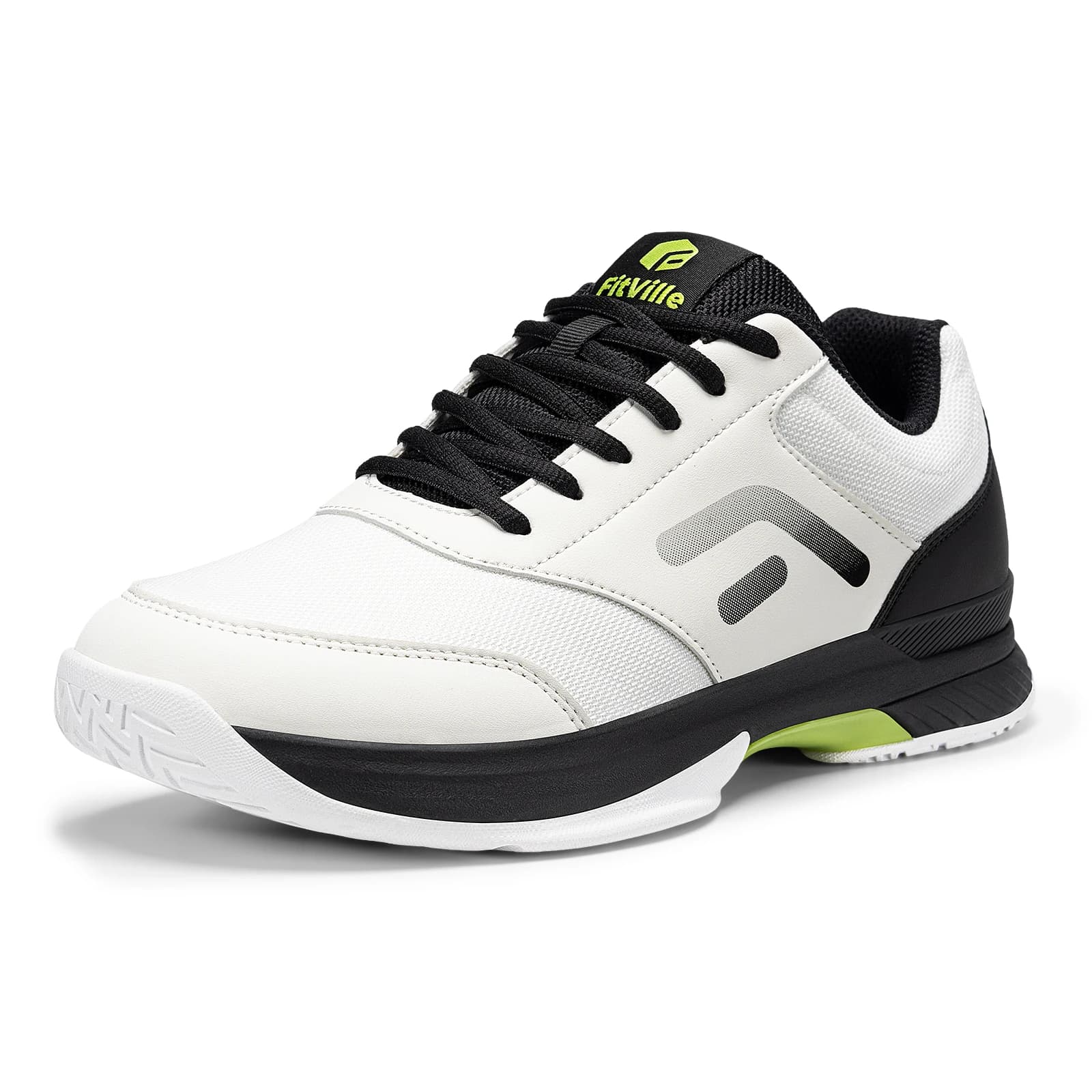 Scarpe da Pickleball Fitville Extra Larghe, Scarpe da Tennis da Tavolo per Uomo, Sneakers Casual, Comode per Campi Duri, Scarpe da Baseball con Ammortizzazione