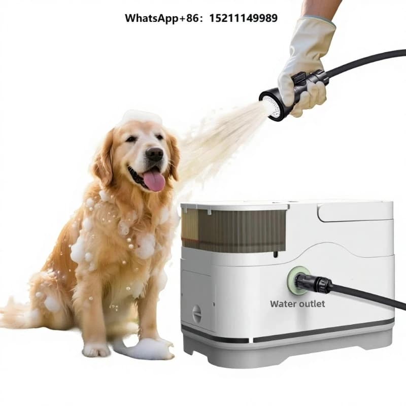 Pet Machine Dog Bath Foam Maker & Shampoo Diluter Portable Bubble Dispenser