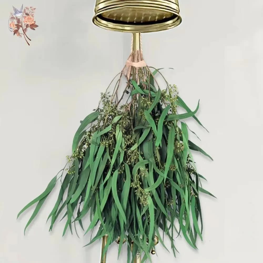 100g di Foglie di Miglio Essiccate Naturali, Bouquet di Eucalipto Reale, Composizione Floreale per Matrimoni in Stile Rustico, Fiori Artificiali per Decorazione Casa e Vaso