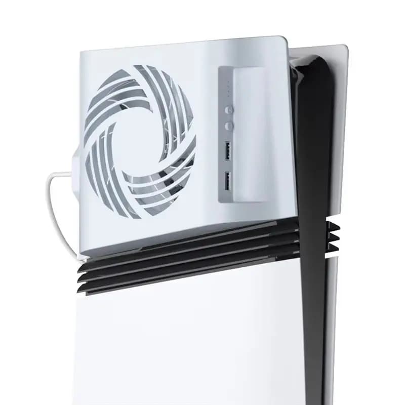 Ventola di Raffreddamento RGB con Sensore di Temperatura X12A-Side-Mounted per Console PS5, Accessori per Console di Gioco Playstation 5, per PS5 Pro