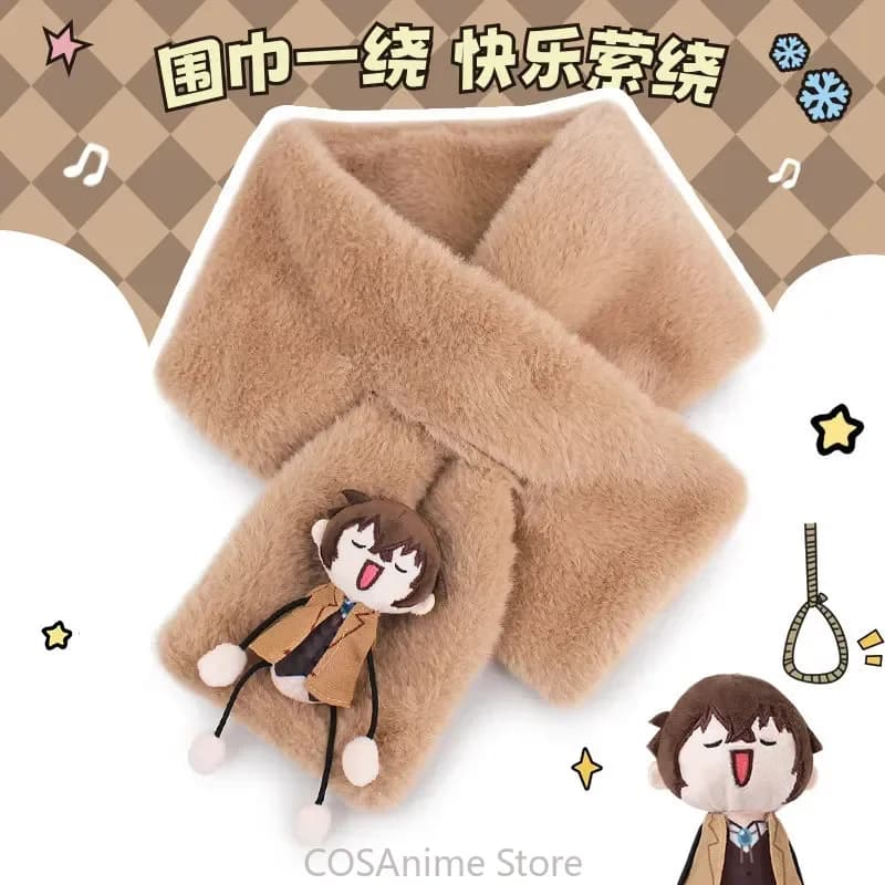 Dazai Osamu Nakahara Chuuya Anime Kawaii Cosplay Sciarpa morbida Silenziatore caldo invernale Regalo di Natale di Halloween