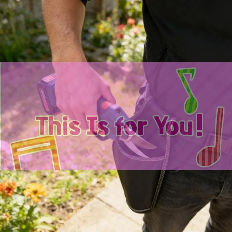 【HMA】Borsa da Cintura per Forbici da Giardino, Custodia per Forbici Elettriche da Potatura, Sacchetto Portatile per Attrezzi da Potatura, Cintura Porta Utensili per Potatore