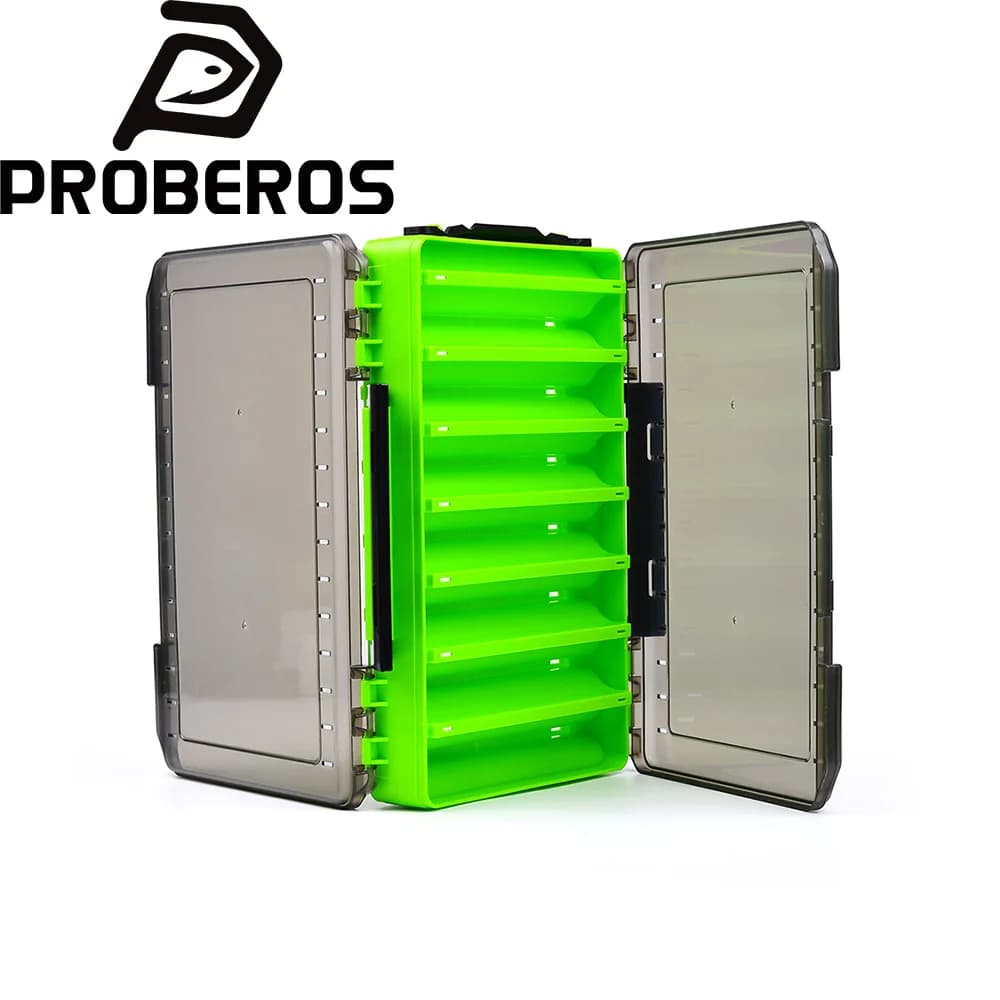 Proberos Fishing Mesh Box, Double Sided Waterproof Mesh Box, Mini Portable Fishing Accessories Box