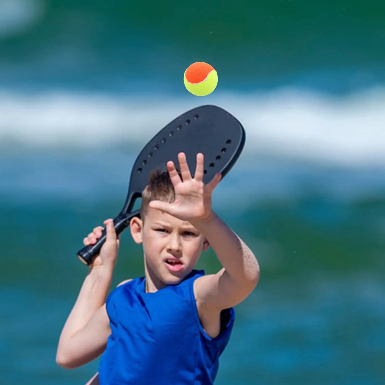 2 palline da tennis elastiche per giocatori, per il gioco, l'allenamento e la spiaggia