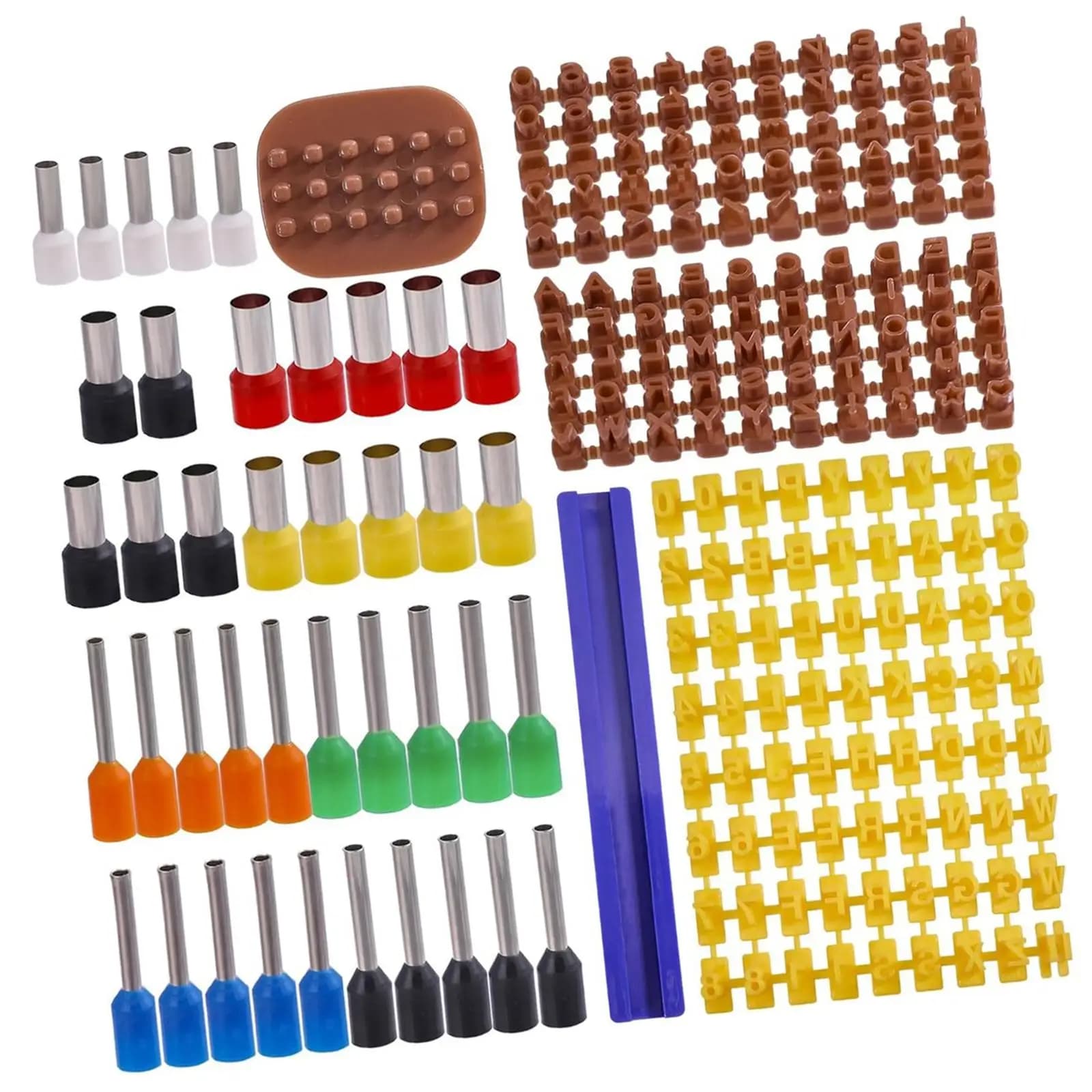 Letter Stamps for Clay Ceramic Stamp Set Reusable Alphabet Punch Tools Dot Mold Kit for DIY Pottery Craft Projects