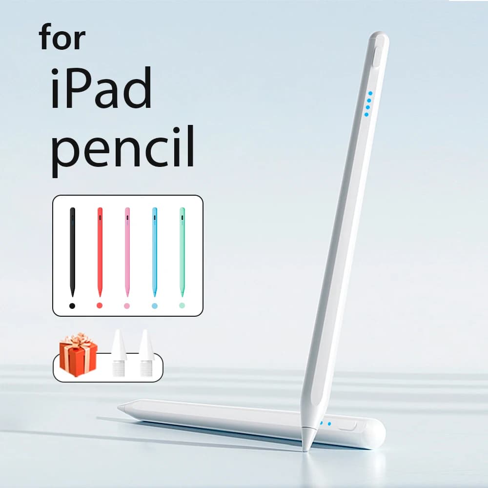 Penna Stylus per iPad 2018-2022 con Rifiuto del Palmo, Penna per Tablet Apple Pencil con Adsorbimento Magnetico, Accessorio per iPad