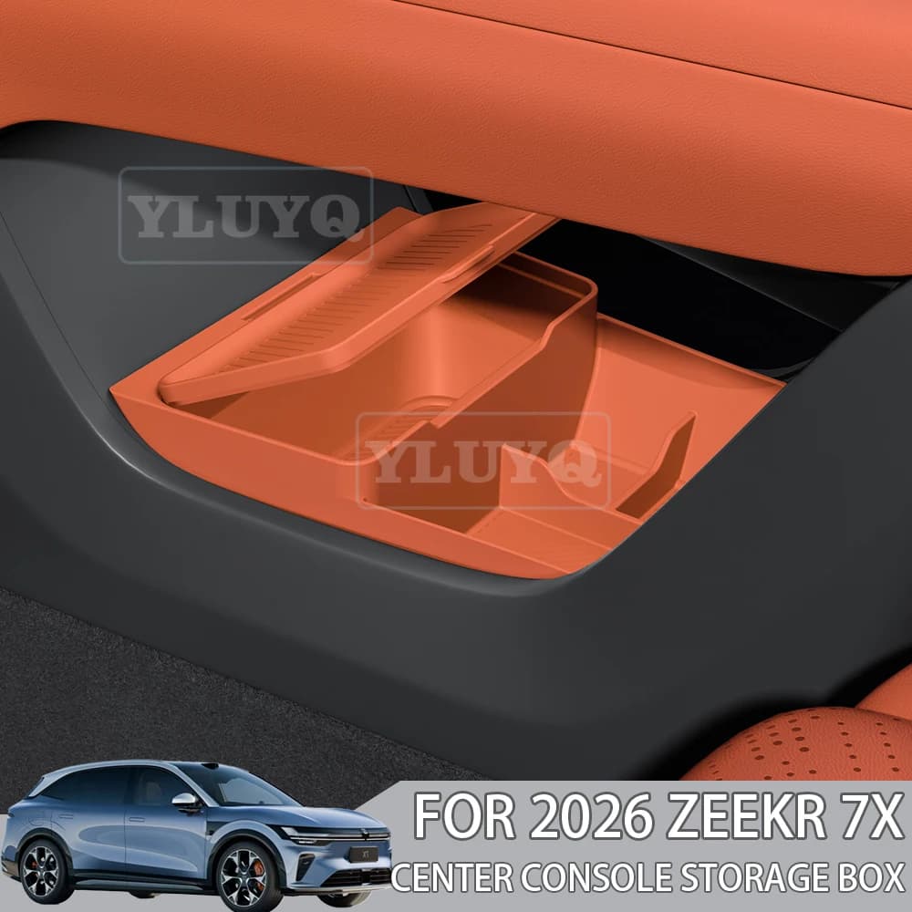 Organizer in Silicone per Vano Portaoggetti Inferiore della Console Centrale per Zeekr 7X 2026, Accessori Auto