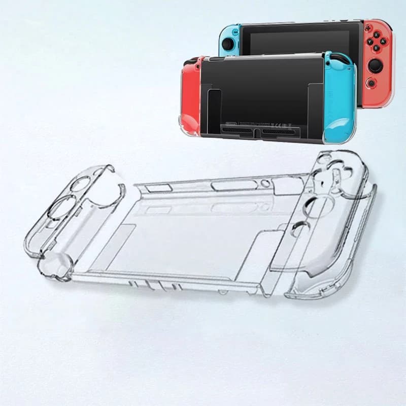 1PC PER Nintendo Switch Custodia protettiva Oled adatta per Switch Oled Custodia protettiva in Tpu completamente trasparente