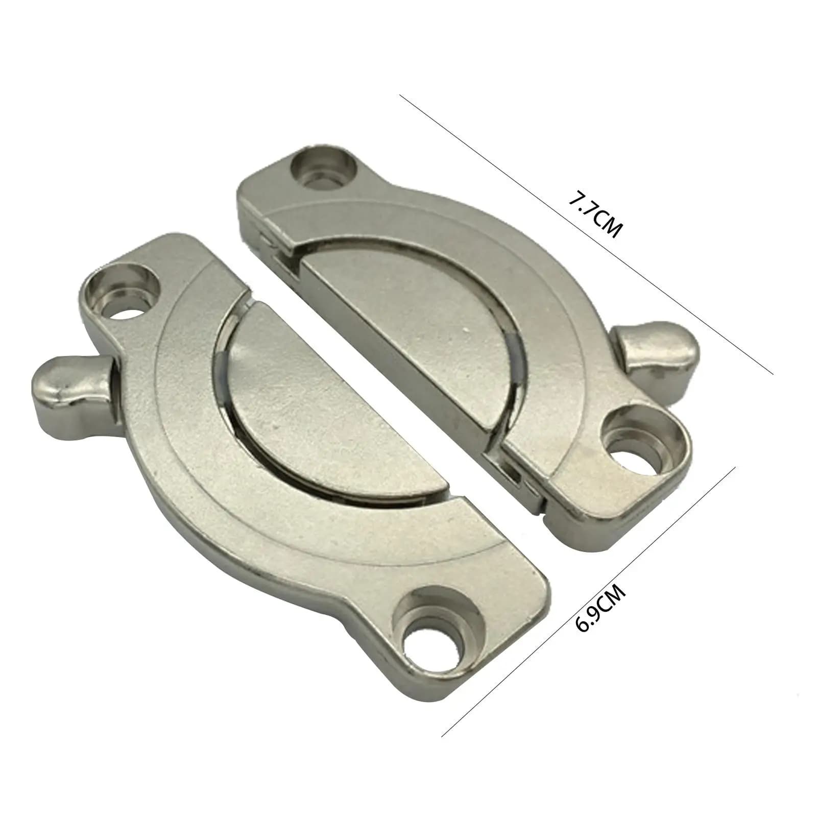 Stainless Steel Folding Table Hinge Concealed Durable Fixing Furniture Lock Insert for Dining Room Conference Table