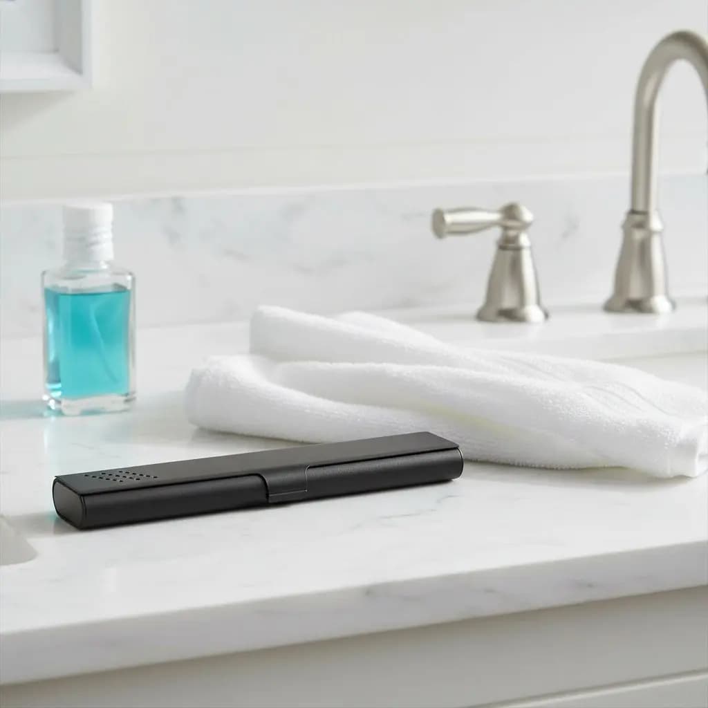 Travel Aluminum Toothbrush Case Portable Manual Holder Toothbrush Storage Protector for School Camping Business Trip