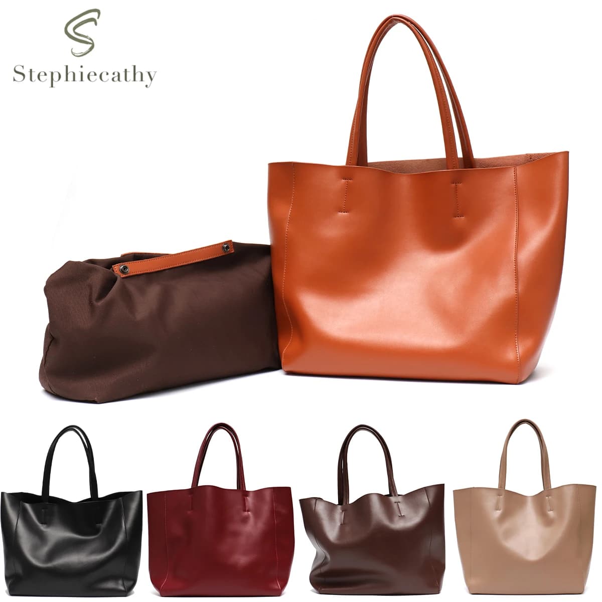 Luxury brand cow leather shoulder bags women's shoulder bags in real leather design handbag large female fashion