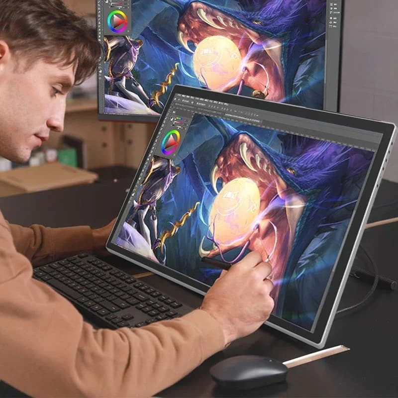 Miglior Tablet Digitale Elettronico per Disegno, Tablet Grafico Huilan con Monitor e Penna