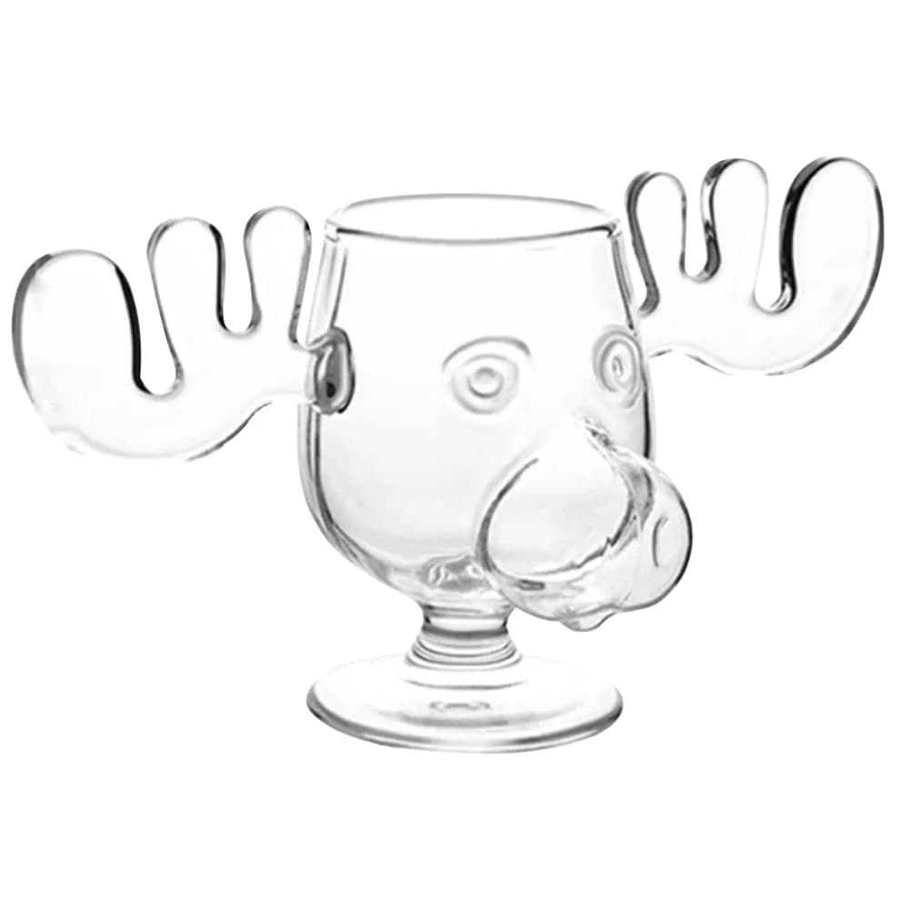 1-3PCS 240ml 8oz Vacanze di Natale Alce Tazza Di Natale Renna Testa Creativo Alce Bicchiere Vino Birra Acqua Succo di Latte Bicchiere
